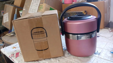 Leak - Proof Thermos Flask: Keeps Food Hot & Fresh (Stainless Steel, Multi - Color) - Justgrabit Inc.