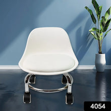 Heavy Duty Round Rolling Stool with Wheels Pedicure Stool (1 pc) - justgrabit.in | Just Grab It