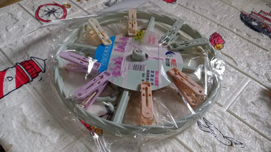Clothespin Rack Laundry Drying Rack, Clothes Hangers with 8 Clips, Clip Hanger Drip Hanger for Drying Underwear, Baby Clothes, Socks, Bras, Towel, Cloth Diapers, Gloves - justgrabit.in | Just Grab It