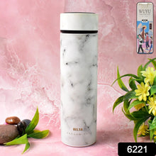 Stainless Steel Temperature Insulated Water Bottle With Marble Pattern (500ml Approx) - Justgrabit Inc.