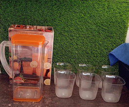 Resistant Glass Jug for Juice, Milk, Cold or Hot Beverages (plastic) - Justgrabit Inc.