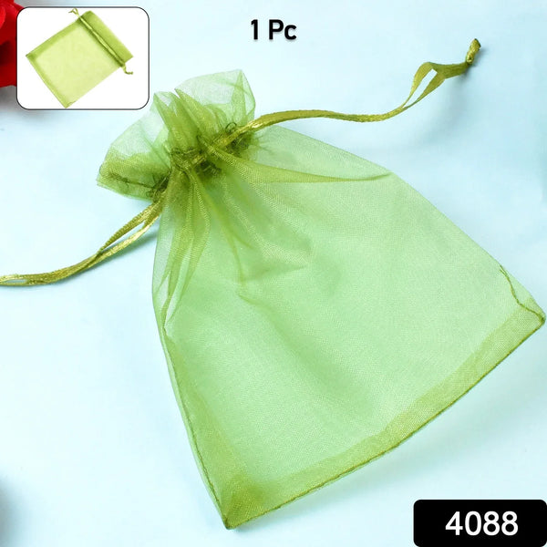 Small Potli Gift Bags, Small Mesh Bags Drawstring Gift Bags (1Pc / 12×10 Cm) - Justgrabit Inc.