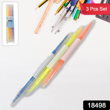 Dual - Headed Highlighter 3 Colors Double head Highlighter Pen (3 Pcs Set) - justgrabit.in | Just Grab It