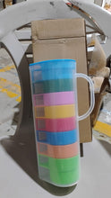 Rainbow Picnic Plastic Pitcher / Jug / Kettle Glass / Cup Set Water (9 Pcs Set) - justgrabit.in | Just Grab It