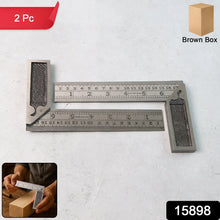 Heavy - Duty Metal Try Square Ruler Set (2 Pc) - justgrabit.in | Just Grab It
