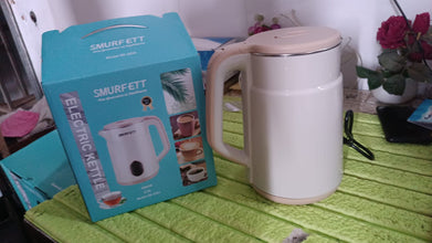 Double Wall Stainless Steel Electric Cordless Tea Kettle (1500W / 2.3 Ltr.) - justgrabit.in | Just Grab It