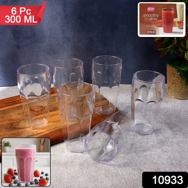 Supermom Transparent Smoothy Glass Set (Approx 300ML / 6 Pc) - Justgrabit Inc.