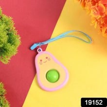 Cute Avocado - Shaped Mini Push Pop Keychain Toy with Strap (1 Pc) - Justgrabit Inc.