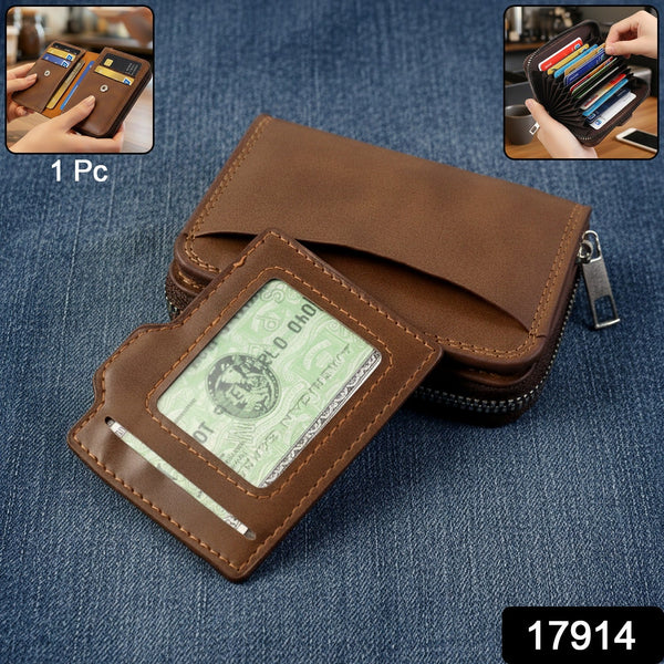 Premium Multipurpose Zip Closure Card Holder Wallet (1 Pc) - justgrabit.in | Just Grab It