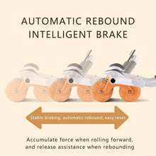 Automatic Rebound Abdominal Wheel, Ab Roller Wheel with Timer Elbow Support for Beginners, Exercise Double Wheel with Knee Mat Holder for Body Fitness Strength Training Home Gym - Justgrabit Inc.