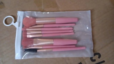 8 - Piece Mini Makeup Brush Kit – Portable Premium Synthetic Set with Case (Mix Colors) - Justgrabit Inc.