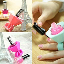 Nail Polish Holder Ring with Nail Polish Holder Stand, Fingernail Painting Tools, Manicure and Pedicure Accessories - Justgrabit Inc.