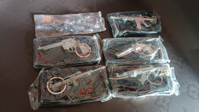 Mix Design Metal Gun Keychain With Case (1 Pc / Mix Design) - justgrabit.in | Just Grab It
