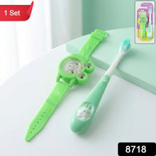 Kids Toothbrush and Cartoon Watch Toy Set - justgrabit.in | Just Grab It