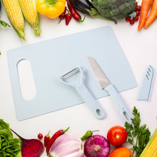 3 in 1 Kitchen Knife & Chopping Board Set (1 Set) - justgrabit.in | Just Grab It