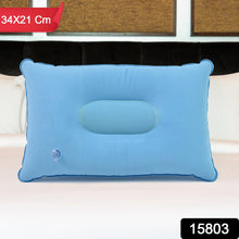 Comfortable Inflating Travel Pillow (34×21 Cm / 1 Pc / Mix Color) - justgrabit.in | Just Grab It