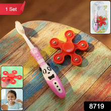 Kids Toothbrush and Fidget Spinner Toy Set - justgrabit.in | Just Grab It