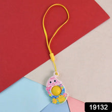 Mini Cartoon Chick - Shaped Push Pop Fidget Toy with Hanging Strap (1 Pc) - Justgrabit Inc.