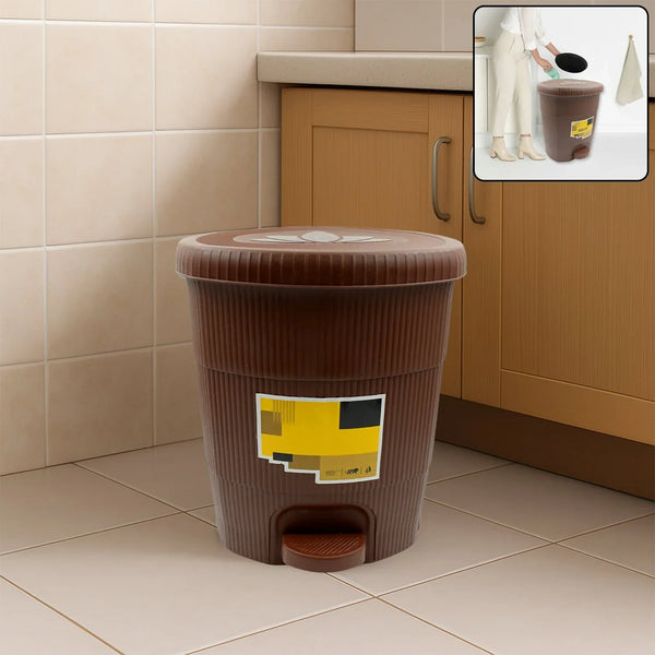 Homeware Dustbin Clean Mini Small Size Plastic Pedal Dustbin Used For Kitchen, Office, Car (1 PC) - Justgrabit Inc.