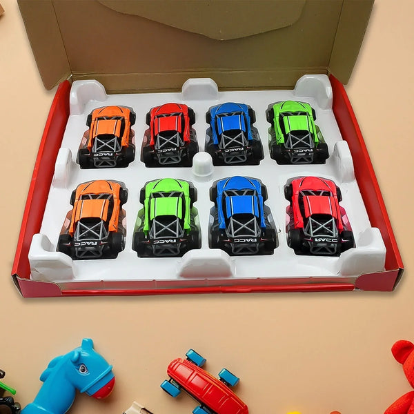 Mini Pull Back Racing Car Widely Used By Kids & Children (8 Pcs Set / Mix Color) - justgrabit.in | Just Grab It