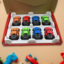 Mini Pull Back Racing Car Widely Used By Kids & Children (8 Pcs Set / Mix Color) - justgrabit.in | Just Grab It