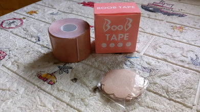 Boob Tape with Nipple Covers: Cotton, Breathable, Lift & Support (5m, 10 Pairs) - Justgrabit Inc.