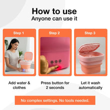 Portable Washing Machine, Foldable Washer and Dryer Combo (1 Set / Mix Color) - justgrabit.in | Just Grab It