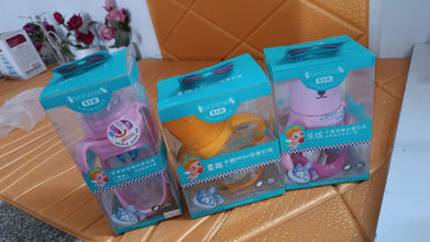 Baby Feeding Bottle with Handles & Straw (Mix Design, Size & Color / 1 Pc) - justgrabit.in | Just Grab It
