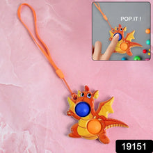 2 - Bubble Dragon - Shaped Push Pop Fidget Toy with Strap (1 Pc) - Justgrabit Inc.