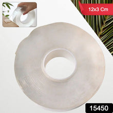 Sticky Double Sided Tape Washable Adhesive Tape Reusable (12×3 Cm / 1 Pc) - Justgrabit Inc.