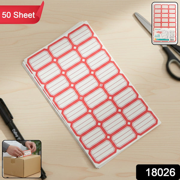 50 Sheets Self - Adhesive Label Stickers - justgrabit.in | Just Grab It