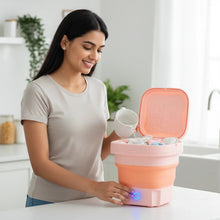 Portable Washing Machine, Foldable Washer and Dryer Combo (1 Set / Mix Color) - justgrabit.in | Just Grab It