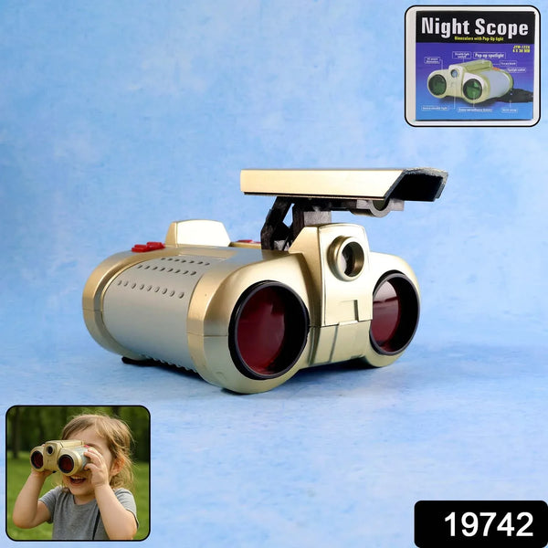 Kids Night Scope Toy Binoculars with Pop - Up Spotlight (1 Pc) - justgrabit.in | Just Grab It