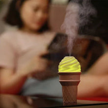 Ice Cream Design LED Humidifier for Freshening Air & Fragrance (Multicoloured) - Justgrabit Inc.