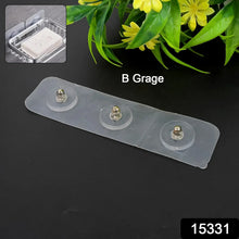 Adhesive Nails Wall Hooks (Screw Sticker / 3 Hook / 1 Pc / B Grade) - Justgrabit Inc.