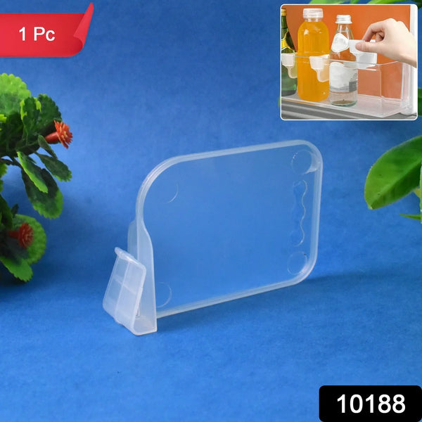 Plastic Storage Baskets Space allocator, Refrigerator Organizer Bins partition Clip (1 Pc) - Justgrabit Inc.