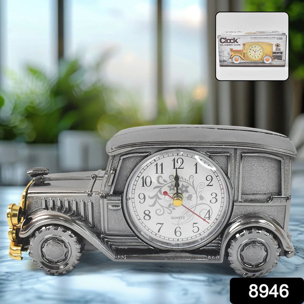 Car Model Clocks, Pen Holder Function ABS Material Alarm Clock for Office Desk for Bedroom - Justgrabit Inc.