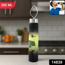 Cute Cartoon Printed Plastic Water Bottle (300 ML / 1 Pc) - justgrabit.in | Just Grab It