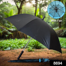 Sun Umbrella With Inside Fan & Power Bank Umbrellas For Summer (1 Pc) - justgrabit.in | Just Grab It