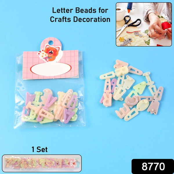 Alphabet Letter Beads Set for Craft Decoration (1 Set) - justgrabit.in | Just Grab It