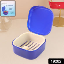 Blue Oblivion Multi - Purpose Storage Box with Lid, DENTURE CASE (1 Pc) - justgrabit.in | Just Grab It