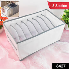 8 Compartment Storage Box, Wardrobe Clothes Organizer (1 Pc) - justgrabit.in | Just Grab It