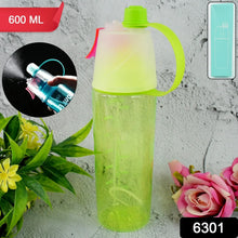 Plastic 2 In 1 Mist Spray Water Bottle (Multicolour / 600 ML / 1 Pc) - Justgrabit Inc.