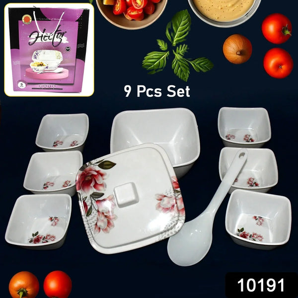 Hector High Quality Dinning Dinner / Pudding Set (9 Pcs set) - Justgrabit Inc.