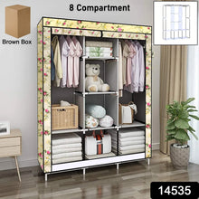 Big 8 Compartment Portable and Collapsible Wardrobe Racks (1 Set) - Justgrabit Inc.