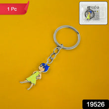 Cartoon Character Soft PVC Keychain with Haired Girl Design (1 Pc) - justgrabit.in | Just Grab It