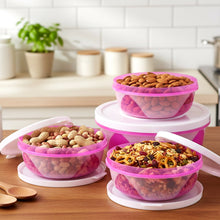 Apple Set of 3 Plastic Storage Containers (1 Pc) - justgrabit.in | Just Grab It