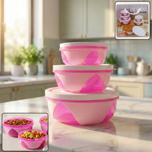 Apple Set of 3 Plastic Storage Containers (1 Pc) - justgrabit.in | Just Grab It