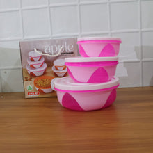 Apple Set of 3 Plastic Storage Containers (1 Pc) - justgrabit.in | Just Grab It