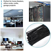 3×100 MM Nylon Self Locking Cable Ties, Heavy Duty Strong Zip Wire Tie. Pack of 100pc - Black - Justgrabit Inc.